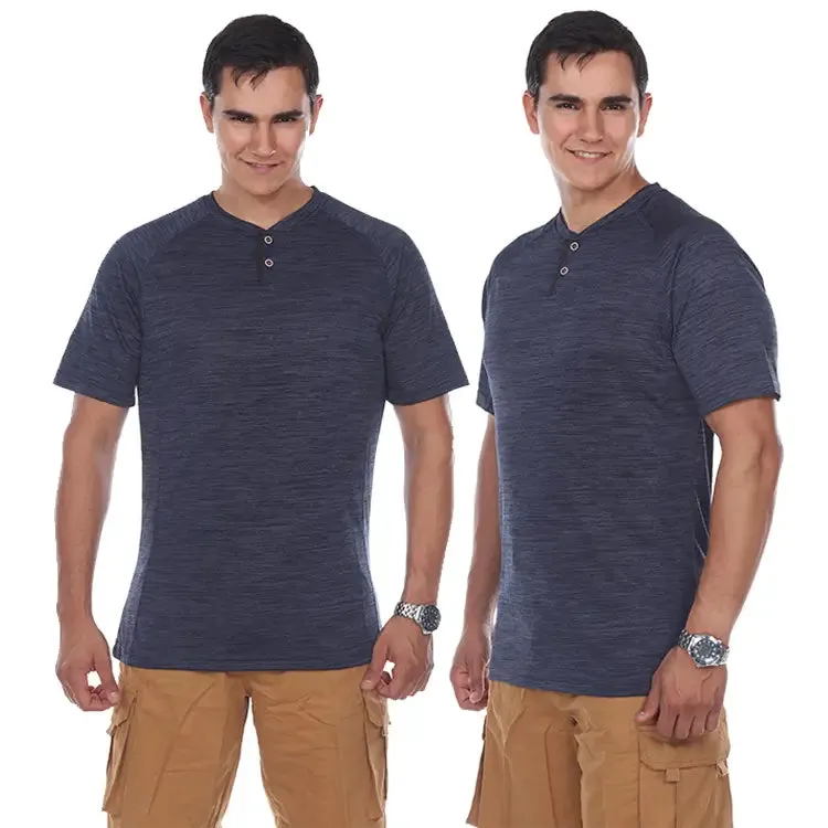 2 Pack Men's Henley Shirts