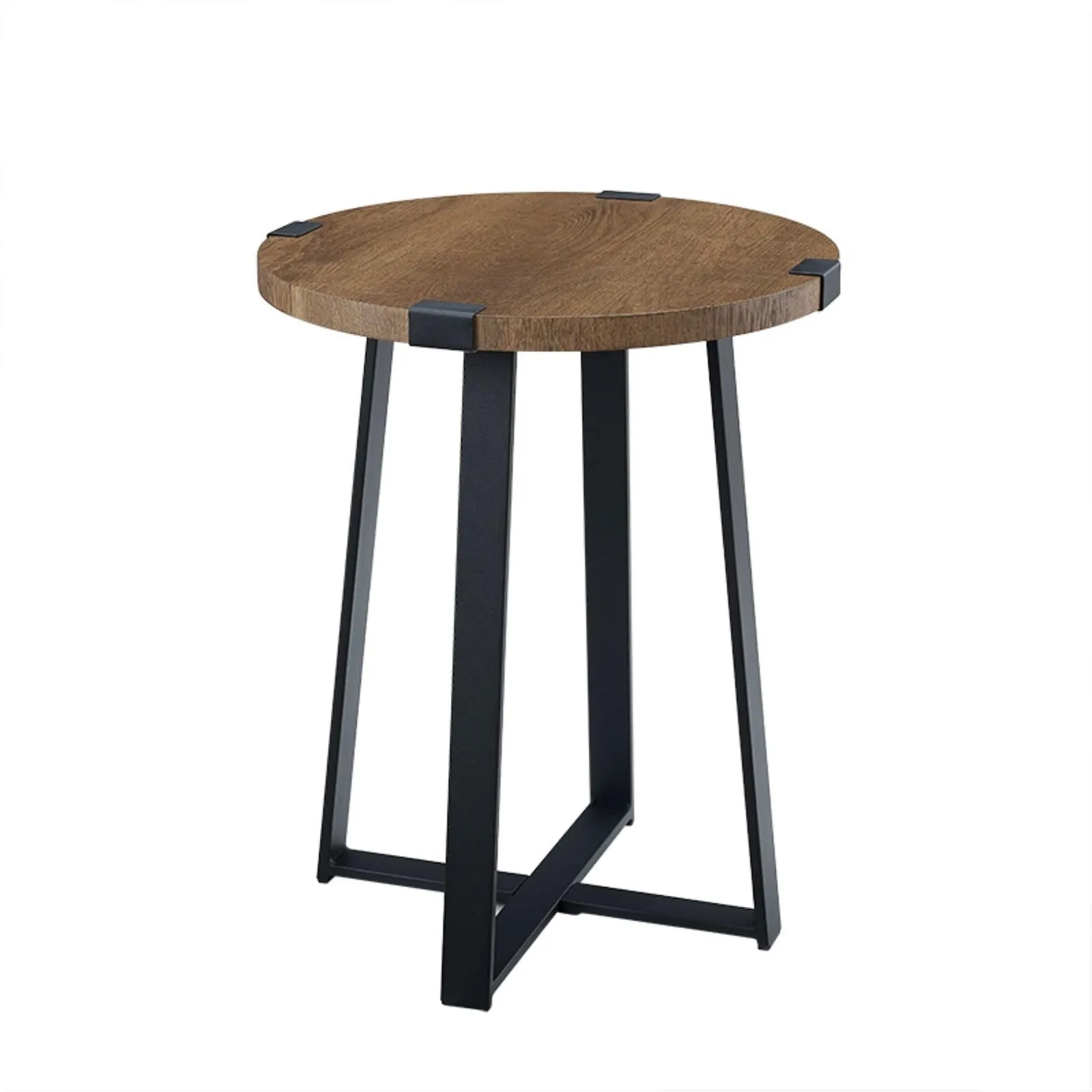 Capri Round End Table Table - Dark Oak by Criterion