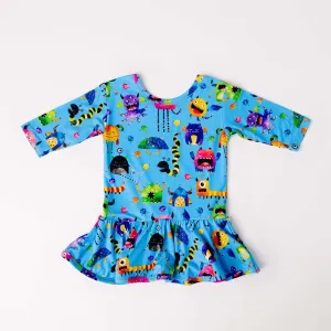 Cole's Spooky Monsters 2022 Half Sleeve Skater Peplum