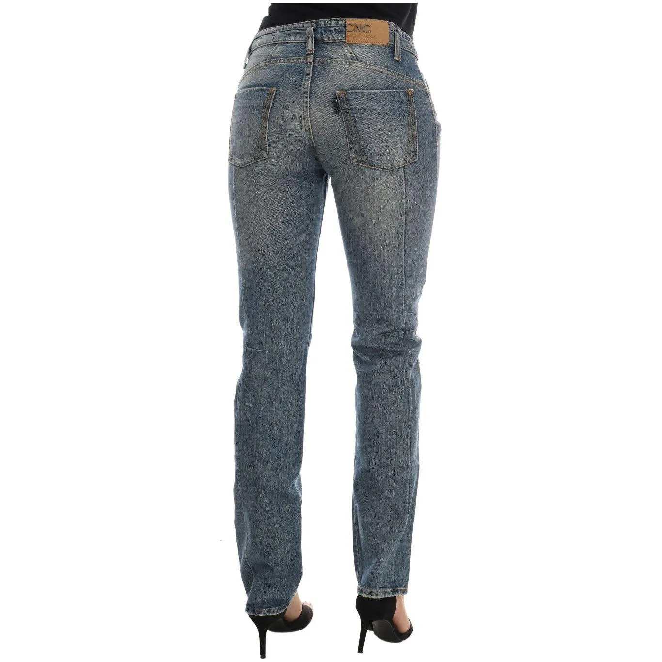 Costume National Chic Blue Slim Fit Designer Jeans