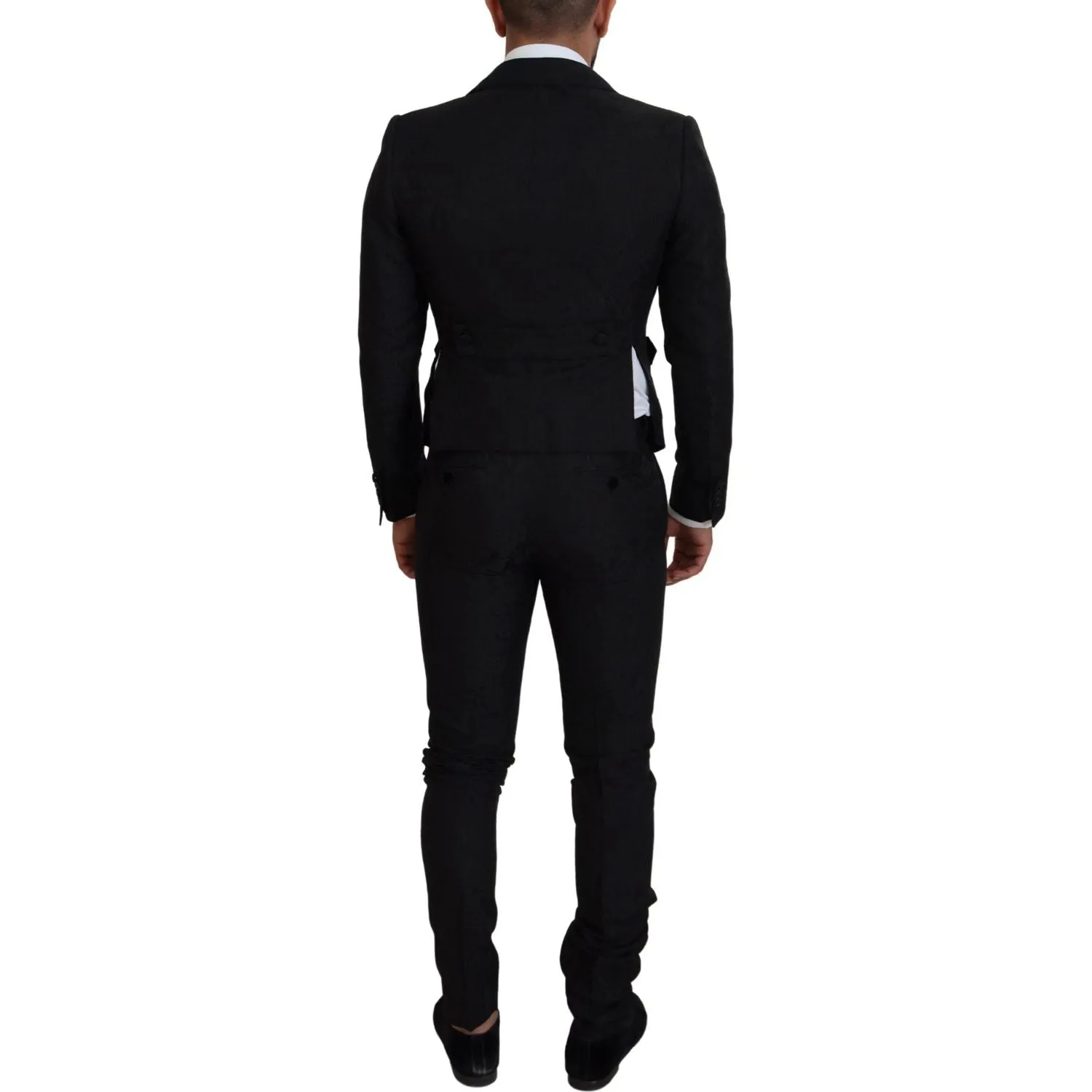 Dolce & Gabbana Elegant Black Martini Suit for the Modern Man