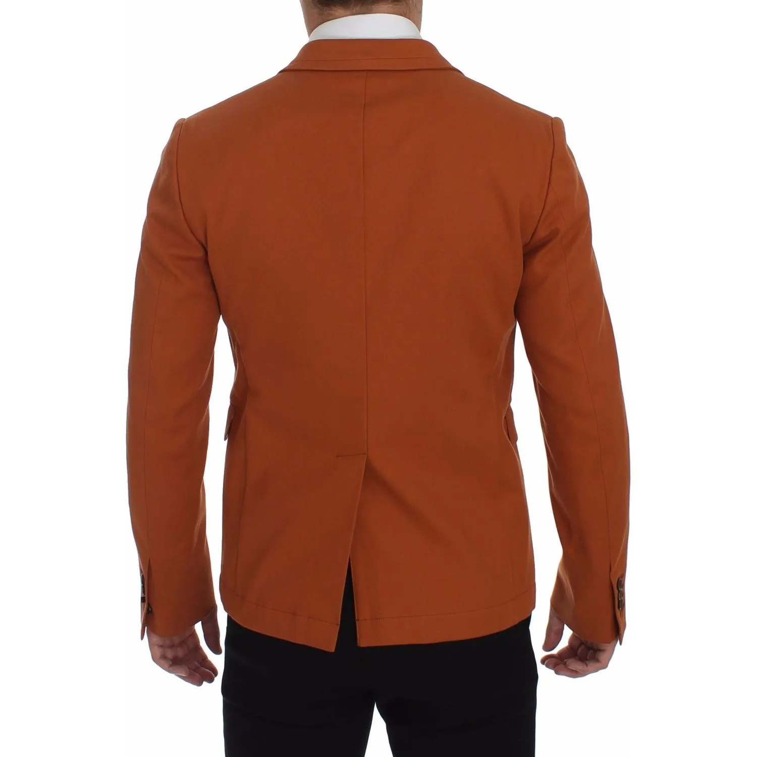 Stylish Dolce & Gabbana Orange Casual Cotton Blend Blazer