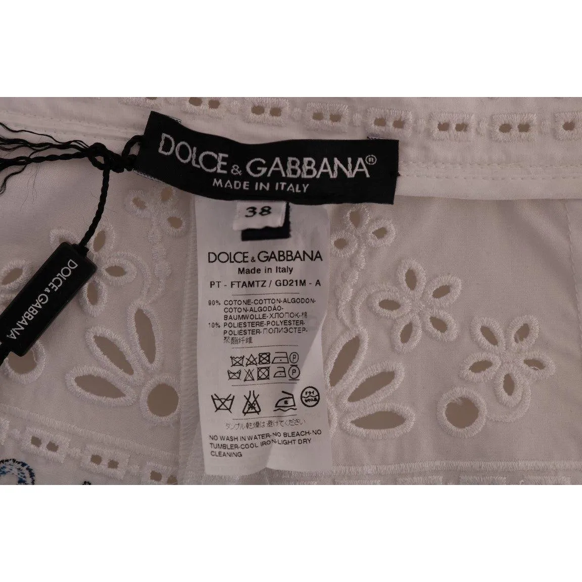 Dolce & Gabbana Majolica Embroidered Capri Elegance