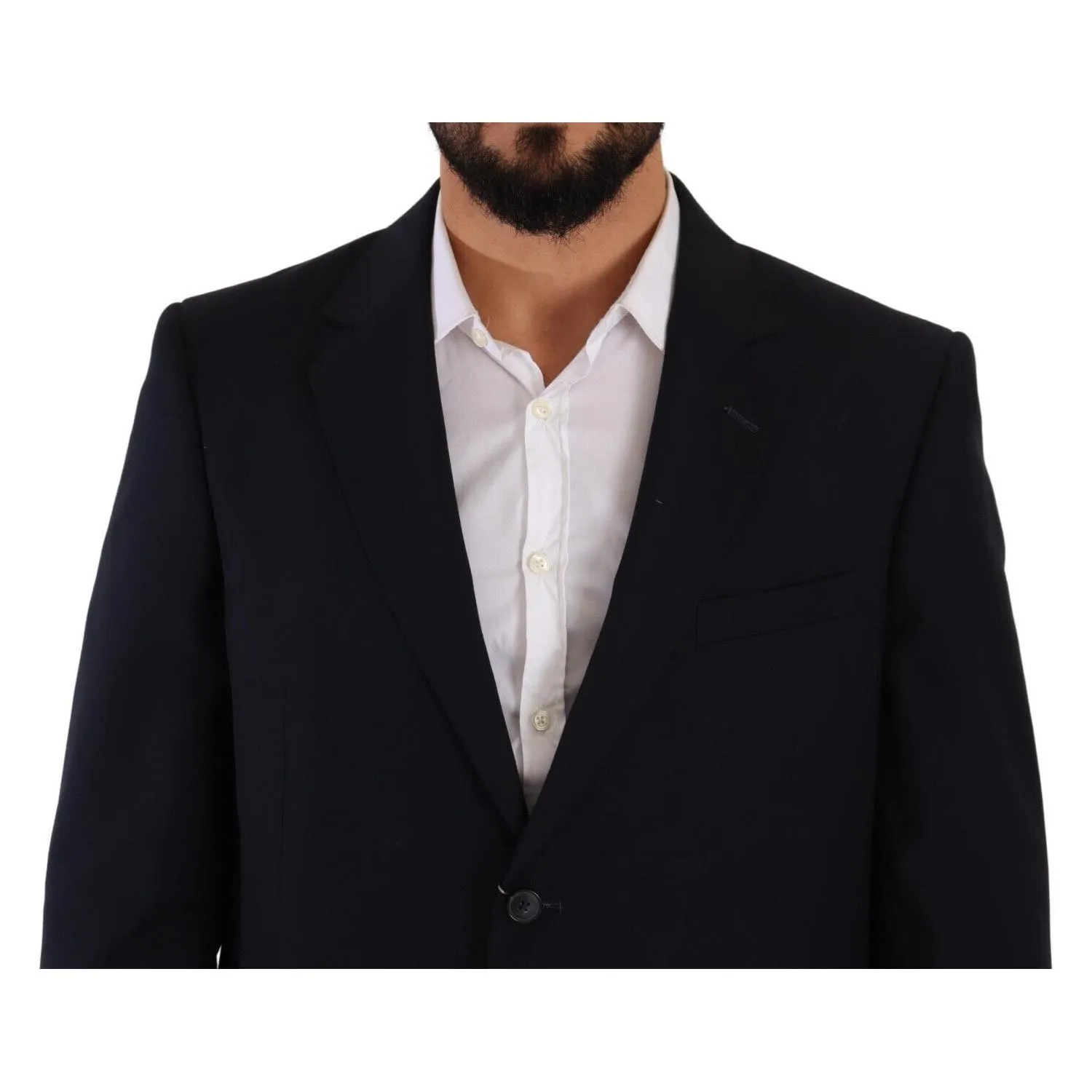 Domenico Tagliente Elegant Black Two-Piece Suit Ensemble