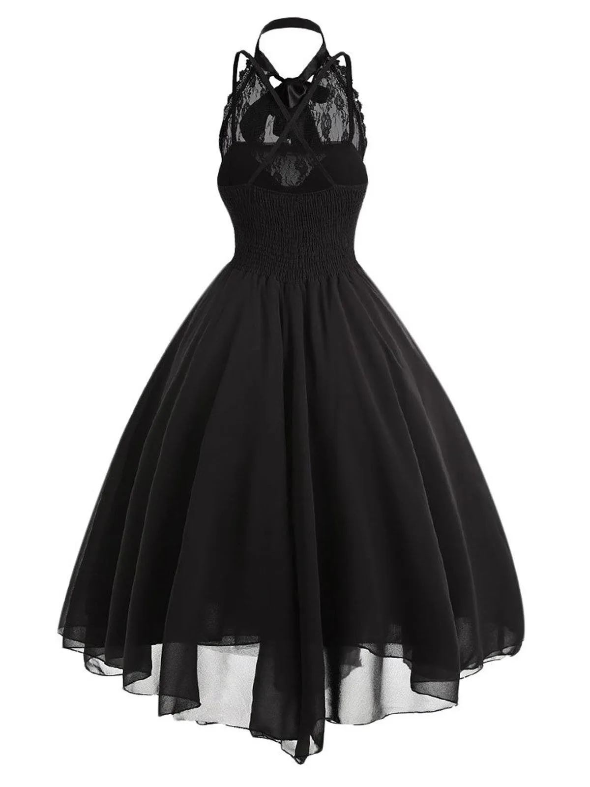 Halloween Gothic Steampunk Lace Dress