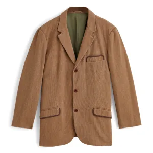 J. Peterman Men's Whip Cord Blazer in Brown