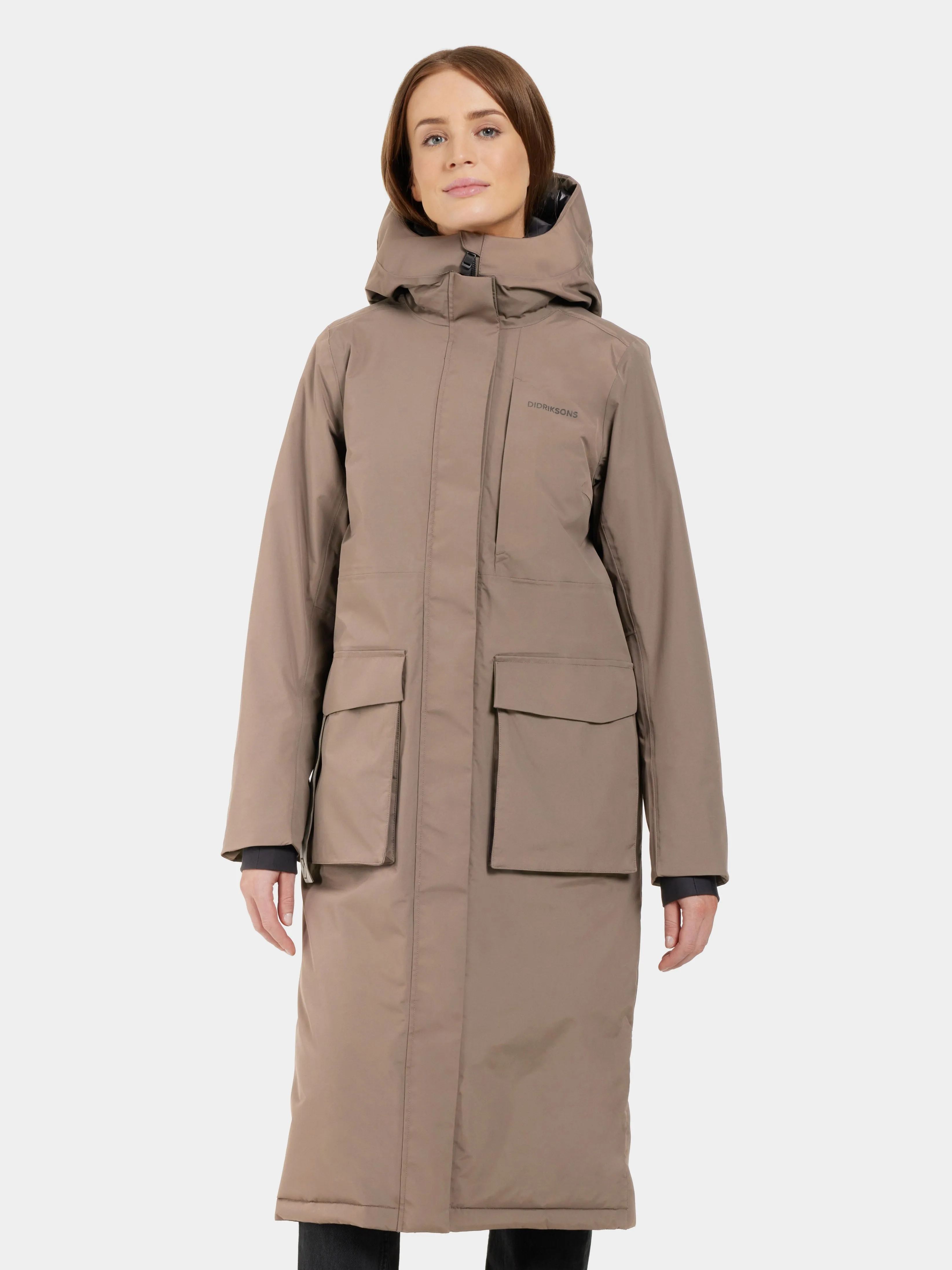 LEYA WOMEN'S PARKA LONG 3 - MOCHA BROWN