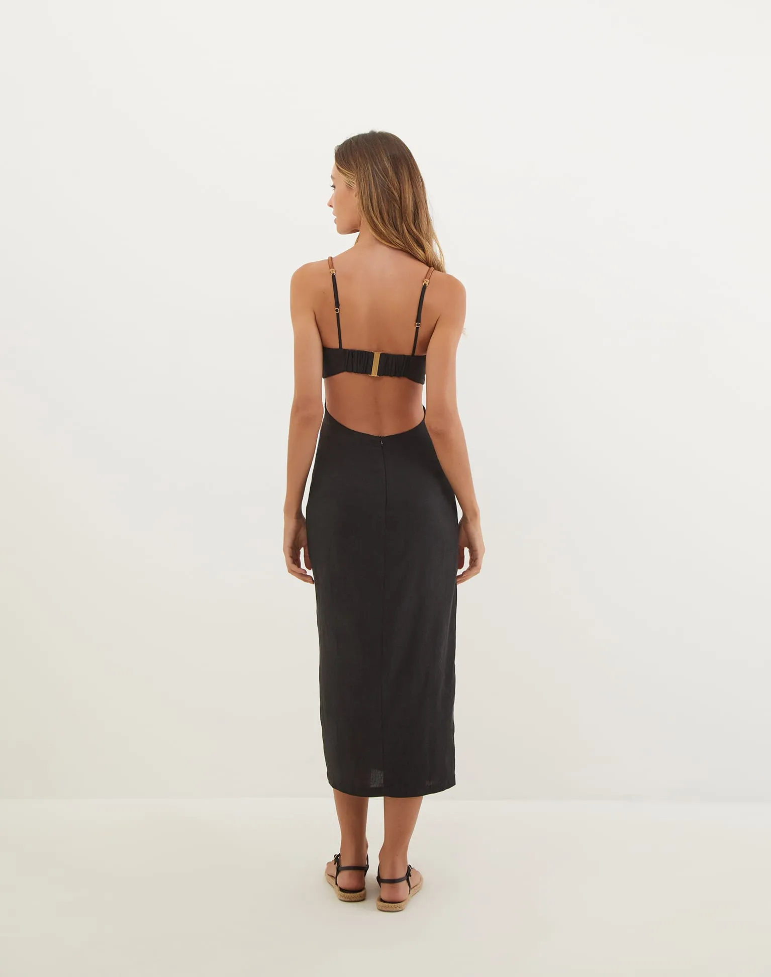 Mira Midi Dress - Black