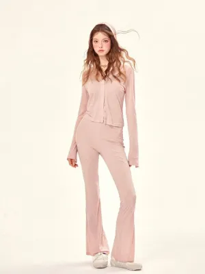 Rose color casual suit【s0000008952】