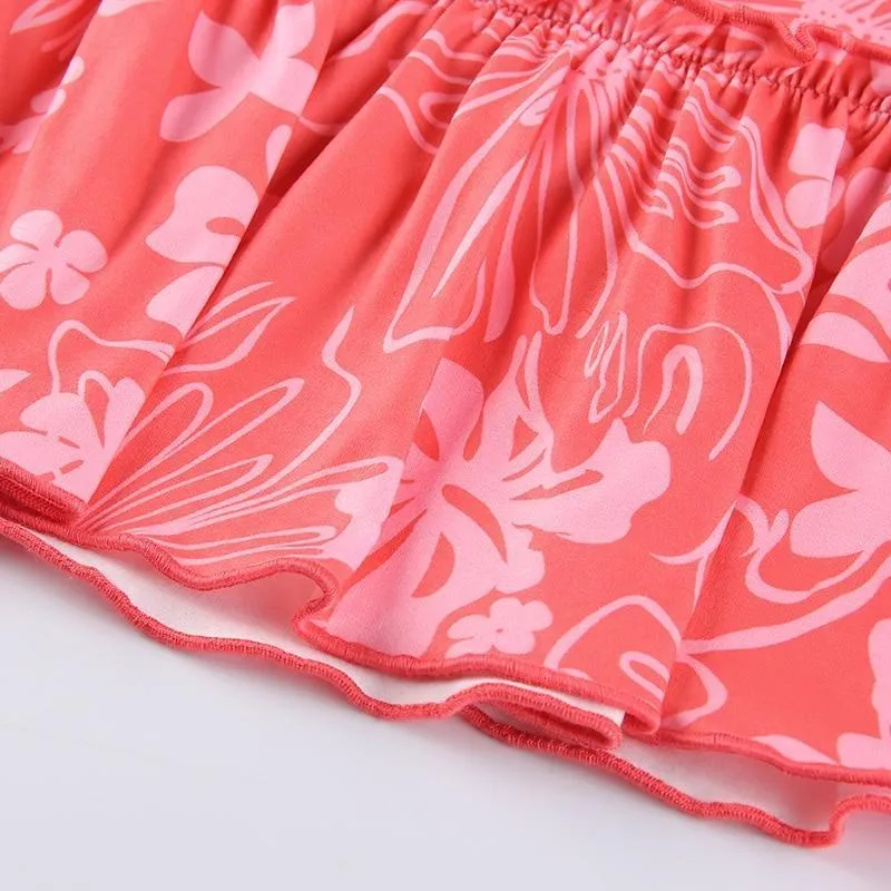 Ruffle Pink Skirt