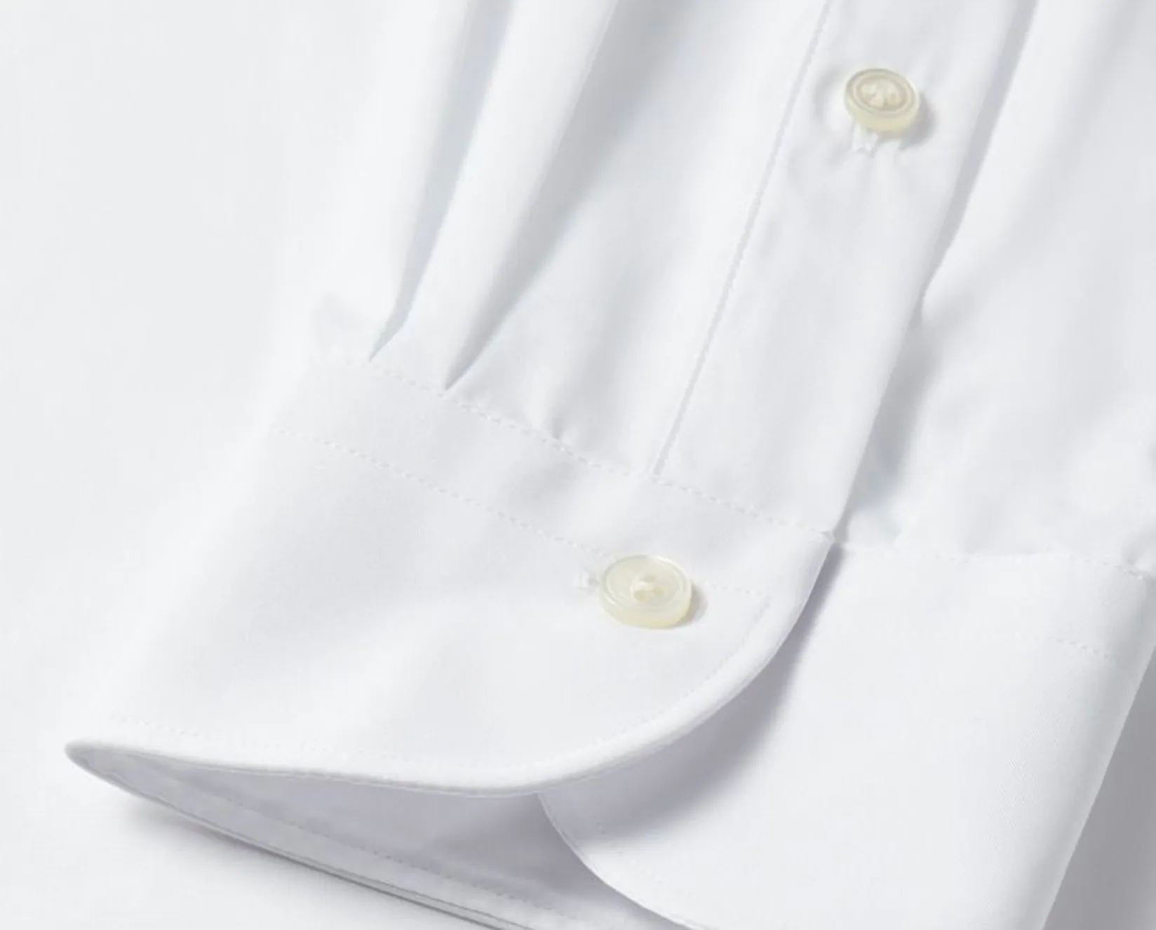 White Poplin St James's Collar Classic Fit Single Cuff Shirt