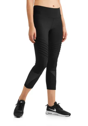 Women's Core Active Moto Mesh Performance Capri