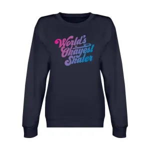 World's Okayest Skater Unisex Premium Crewneck Sweatshirt